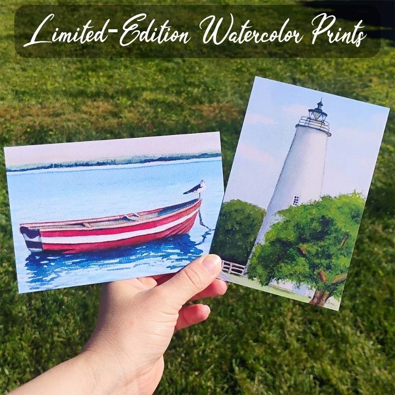 Ocracoke Watercolor Prints