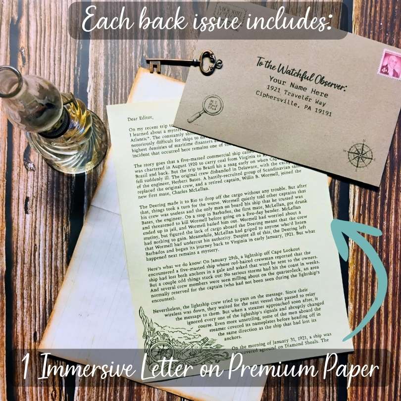 Mysterious Travels Mail Club Back Issues