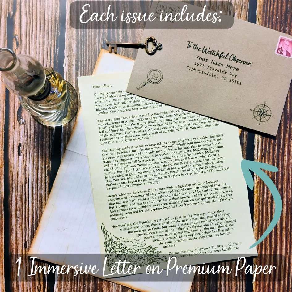 Mysterious Travels Mail Club